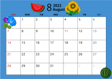 2022/08 フジヤマアドベンチャークラブ ツアーカレンダー